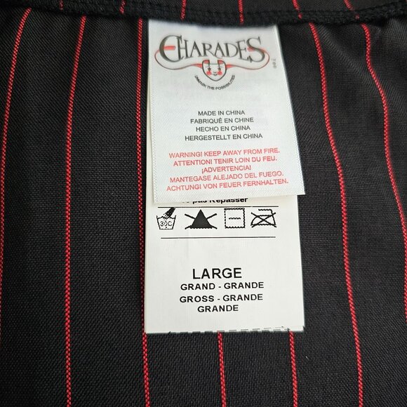 Men's Black Pinstripe Suit - Picture 5 of 5